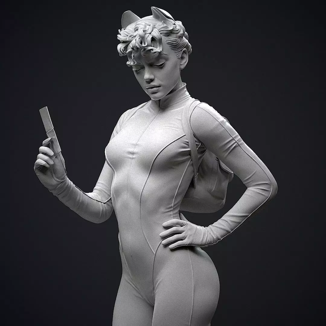 Catwoman Detective 3D print model_15