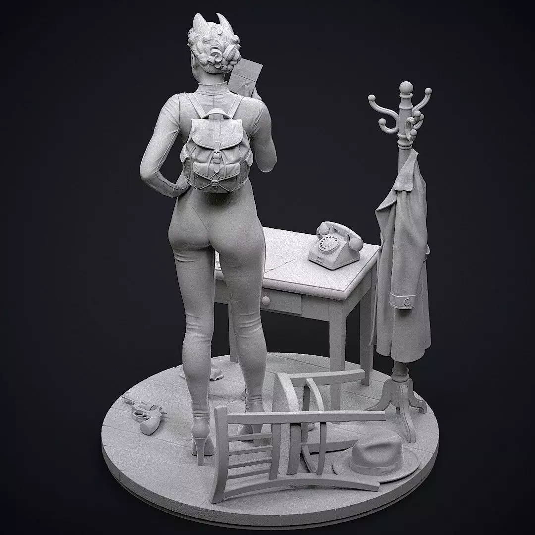 Catwoman Detective 3D print model_34