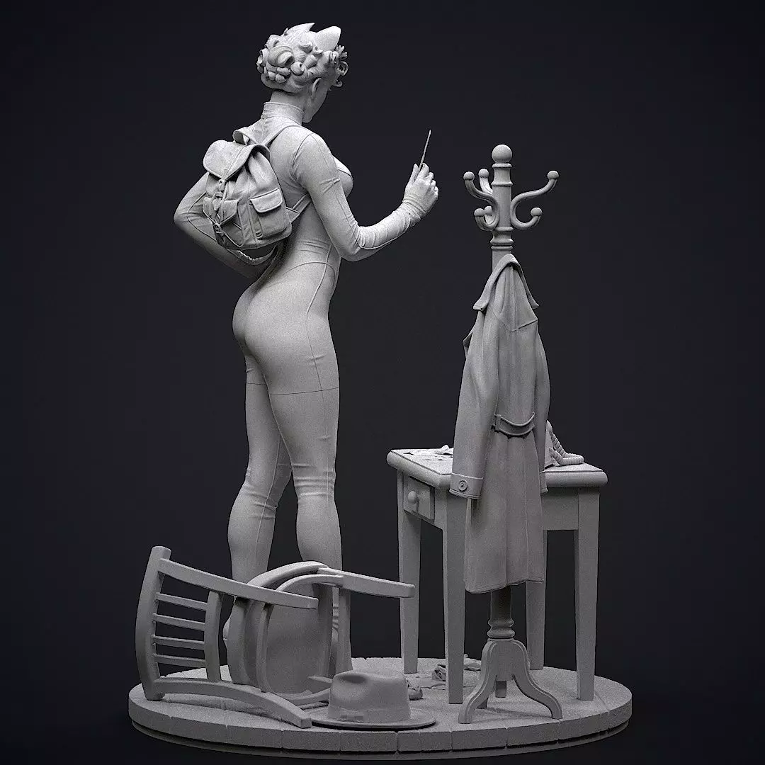 Catwoman Detective 3D print model_9