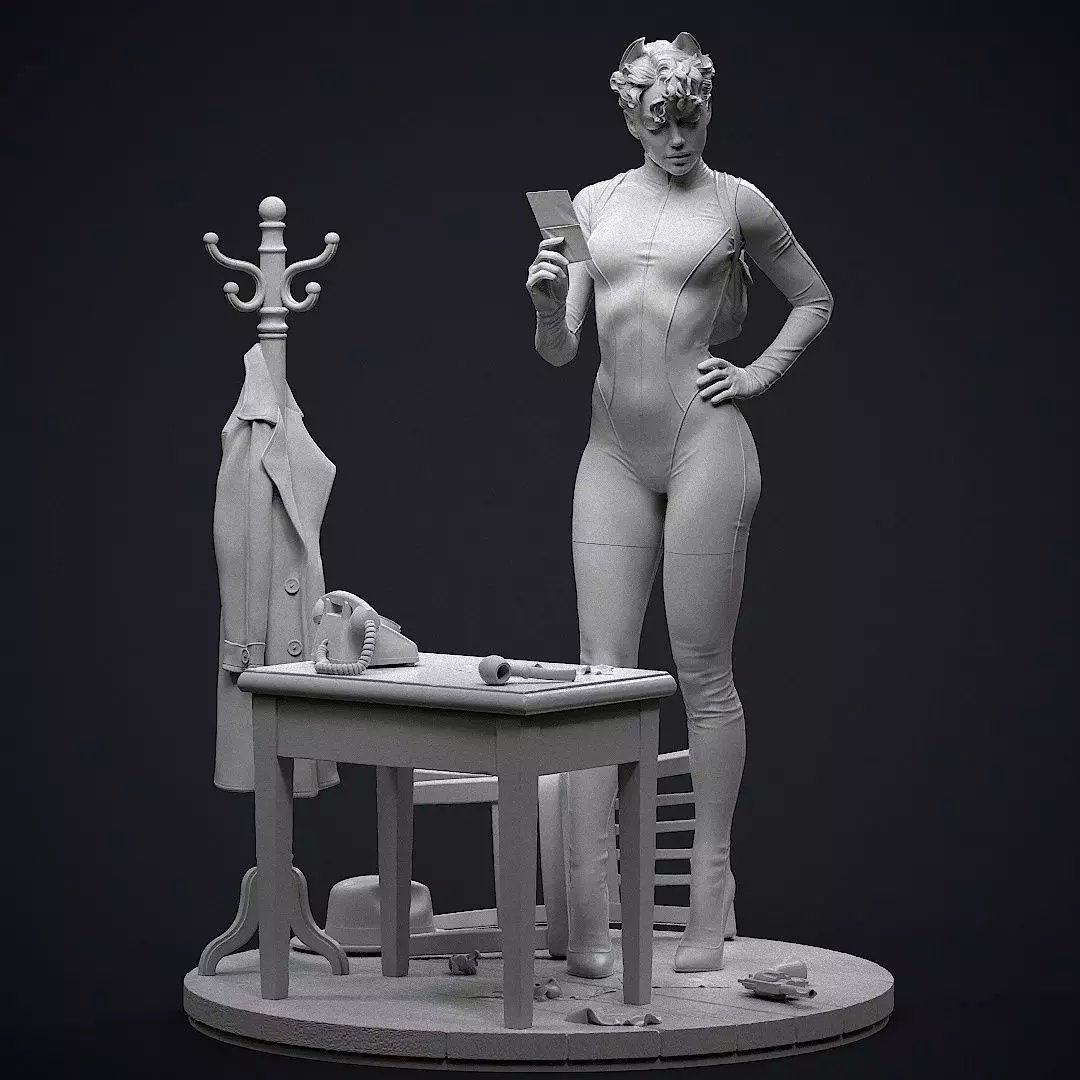 Catwoman Detective 3D print model_4