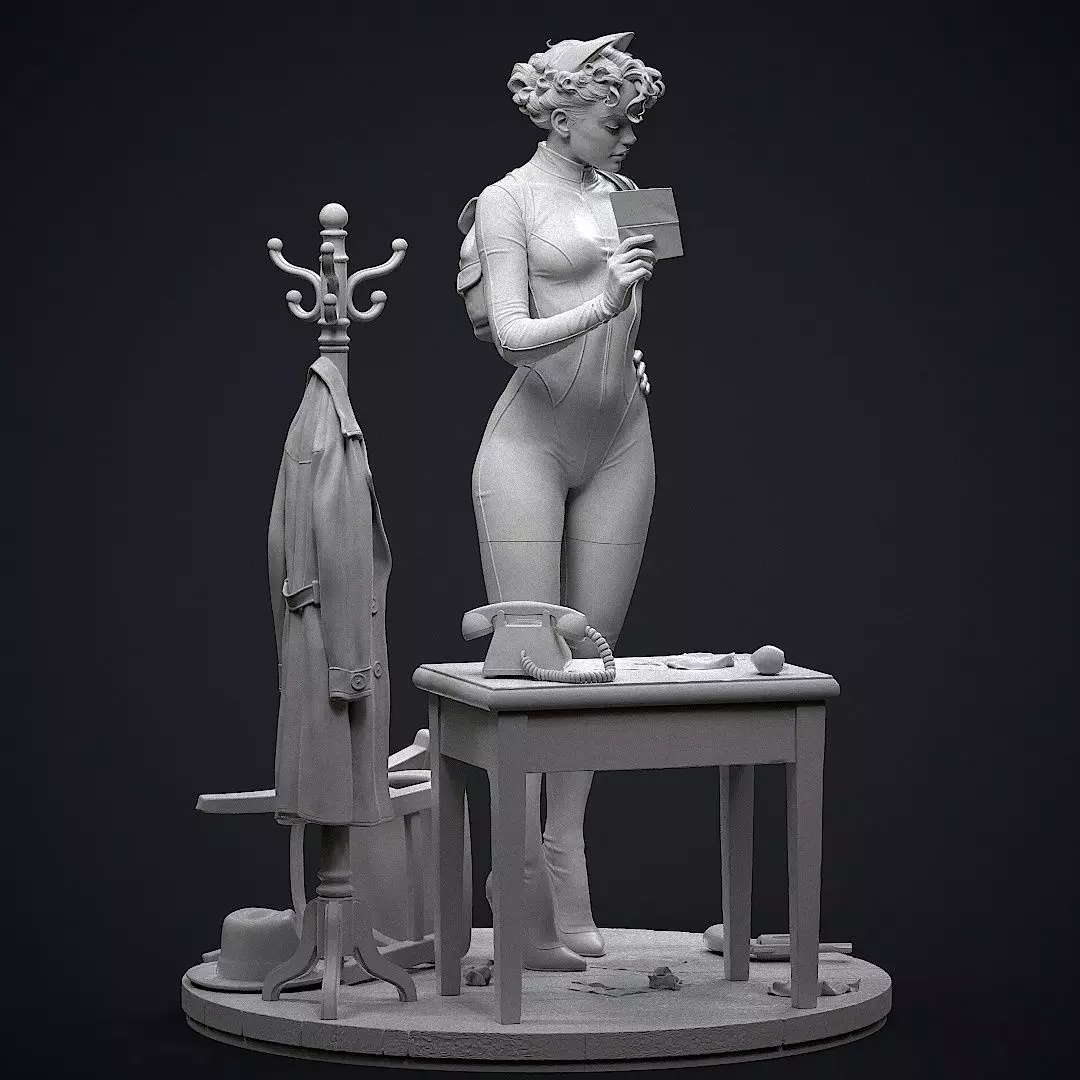 Catwoman Detective 3D print model_6