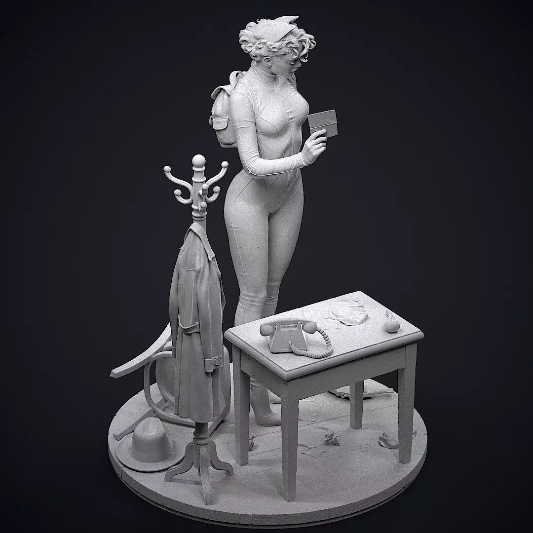Catwoman Detective 3D print model_31