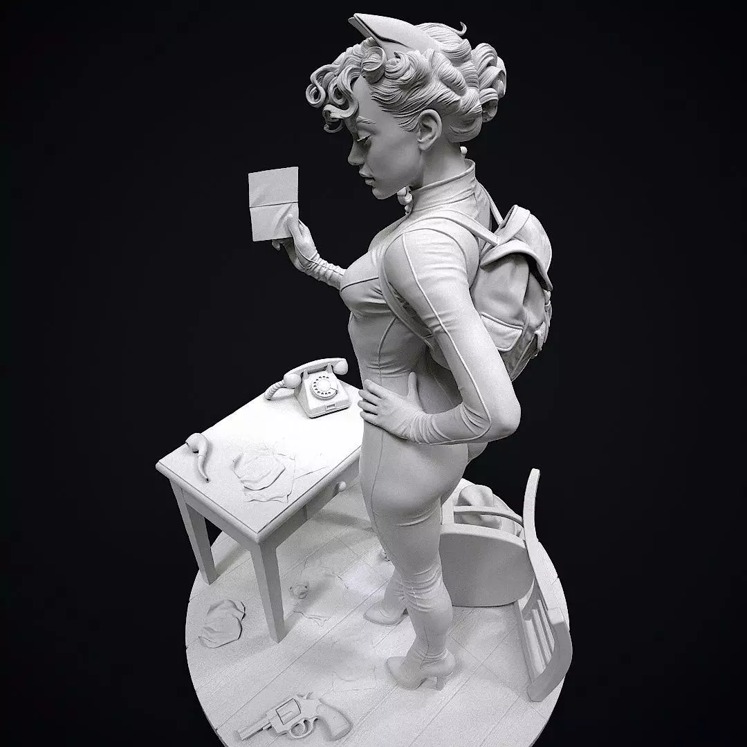 Catwoman Detective 3D print model_39