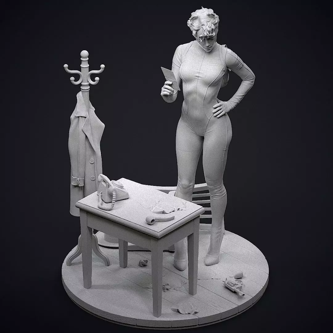Catwoman Detective 3D print model_29