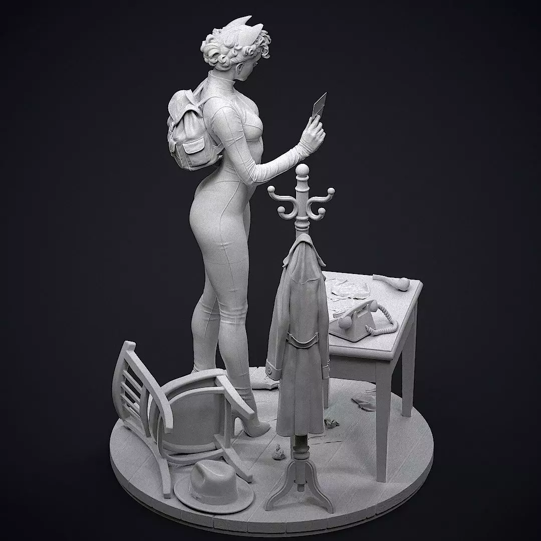 Catwoman Detective 3D print model_32