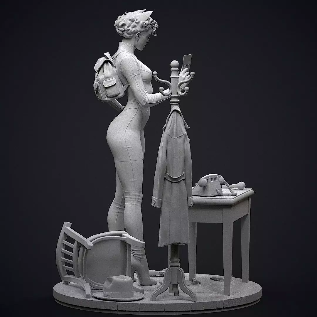Catwoman Detective 3D print model_8