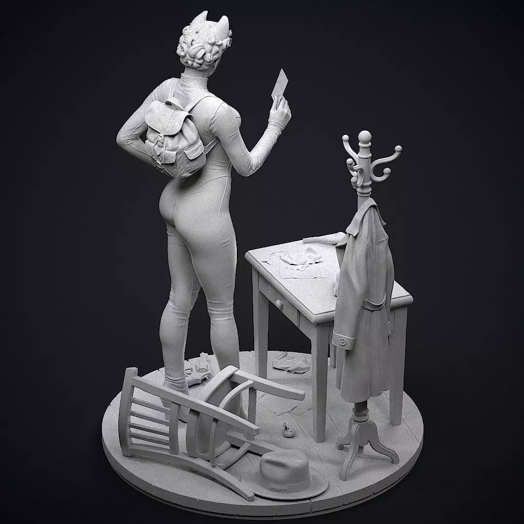 Catwoman Detective 3D print model_33