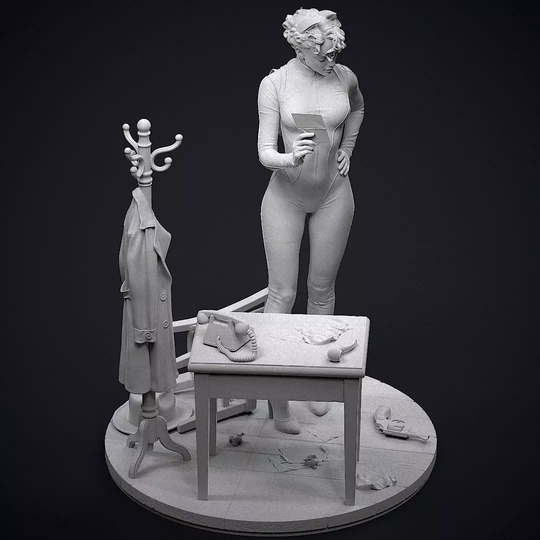 Catwoman Detective 3D print model_30