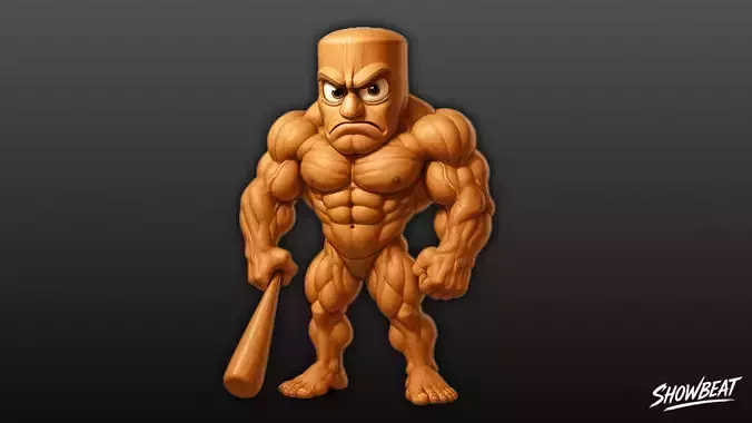 Muscular Tung Tung Sahur - Italian Brainrot