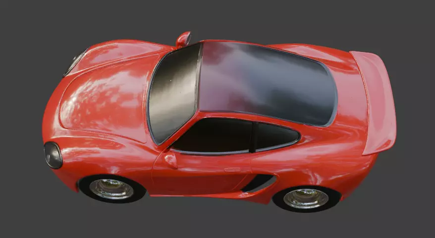 Red Sports Car for 3D Print 3D print model_5