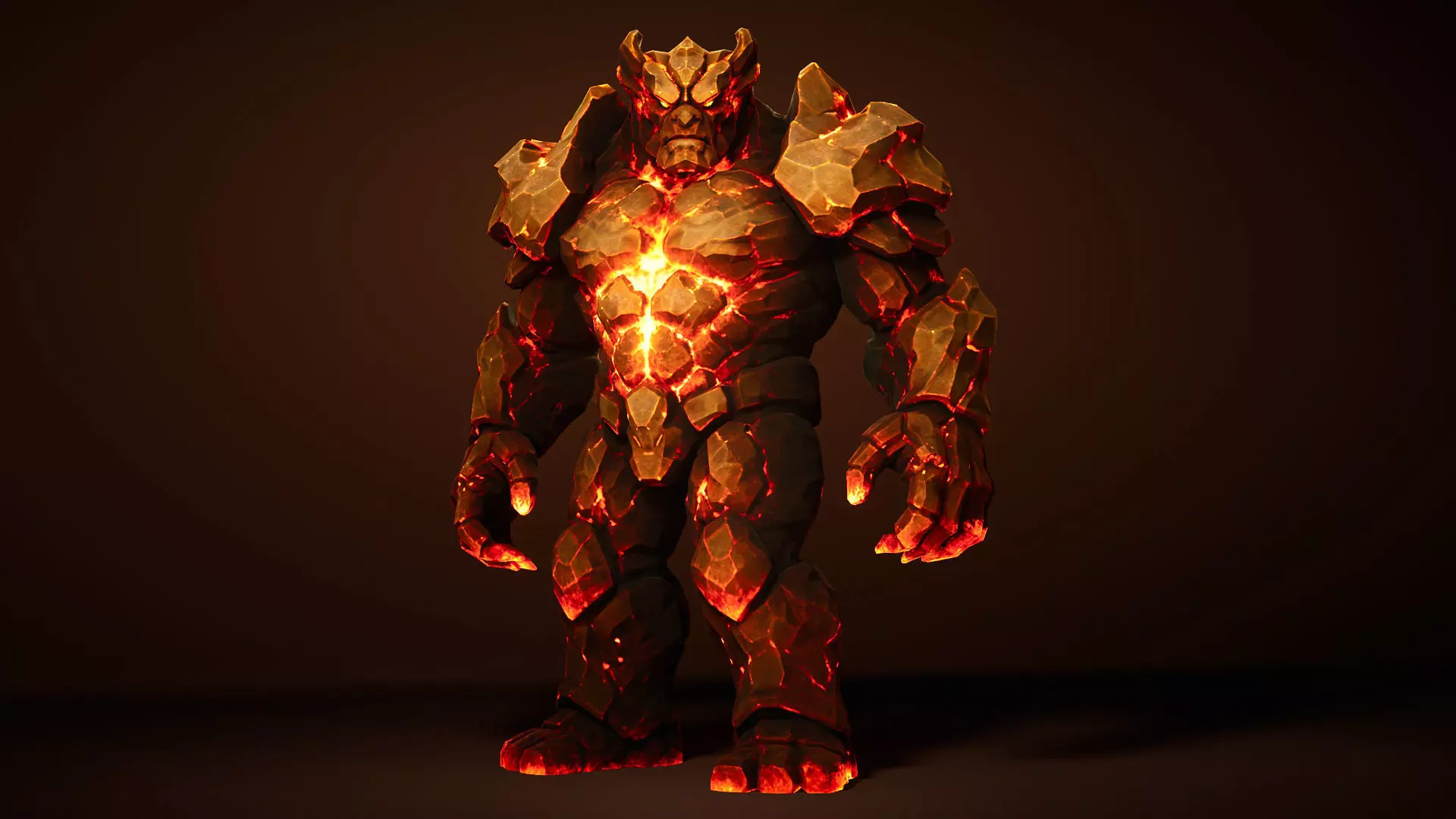 Golem Pack - Game ready characters Low-poly 3D model_29