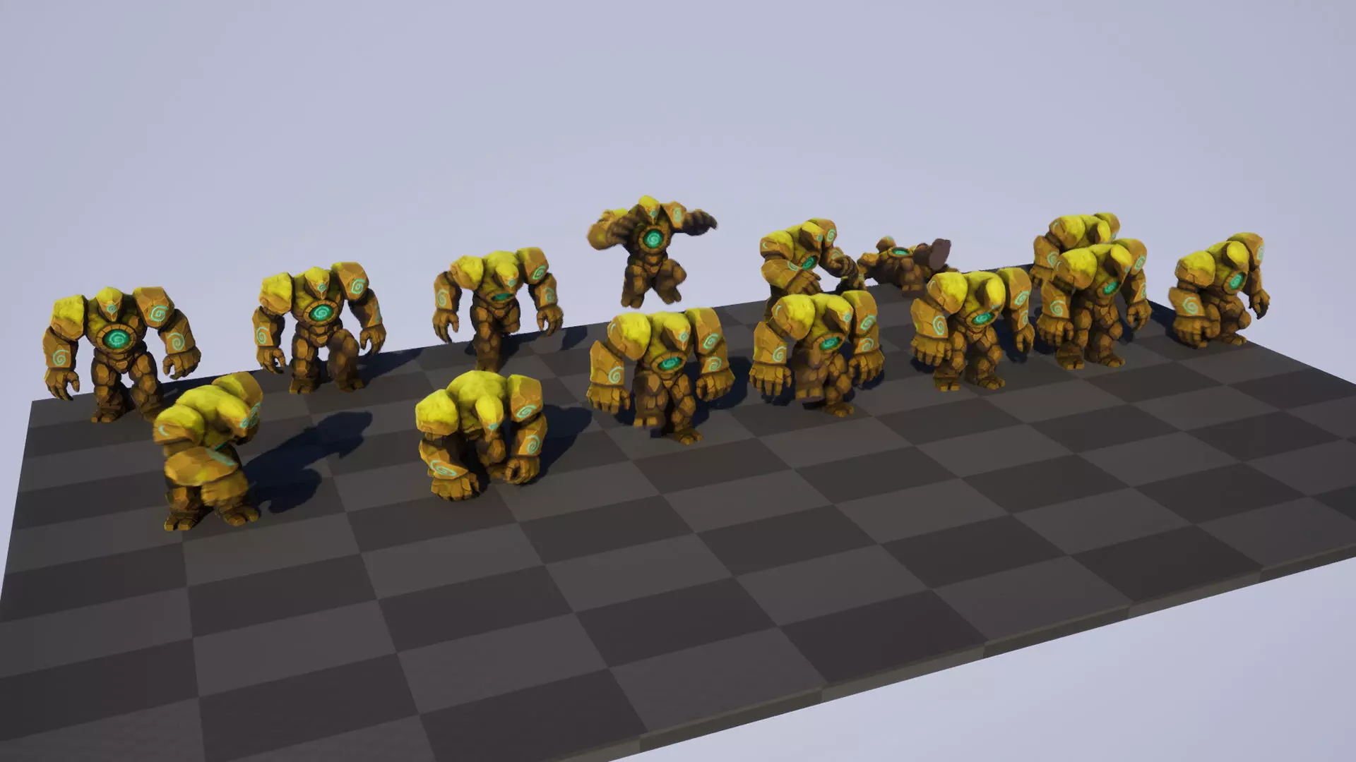Golem Pack - Game ready characters Low-poly 3D model_45