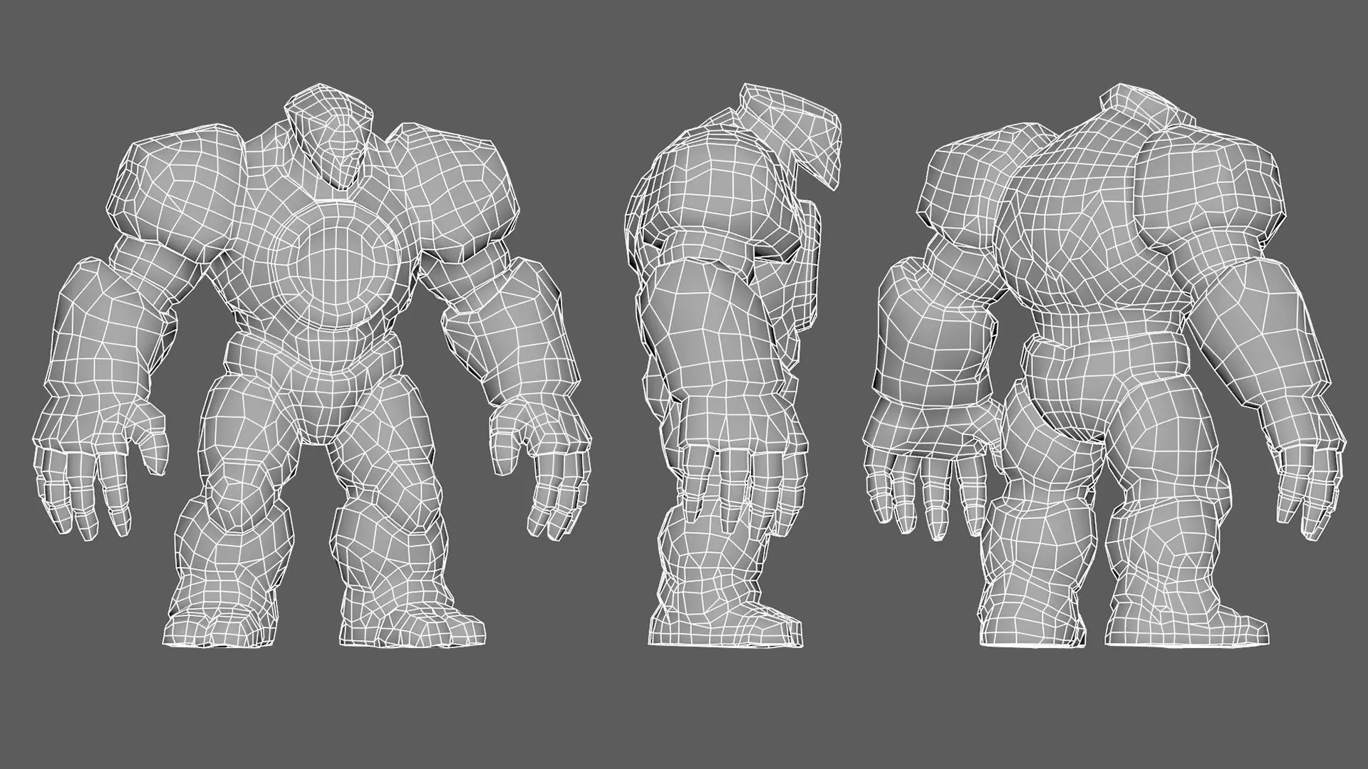 Golem Pack - Game ready characters Low-poly 3D model_49