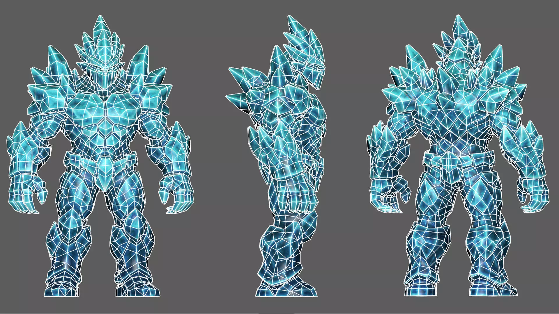 Golem Pack - Game ready characters Low-poly 3D model_18