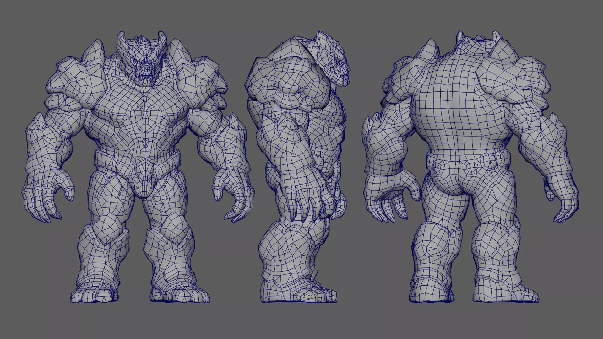 Golem Pack - Game ready characters Low-poly 3D model_39