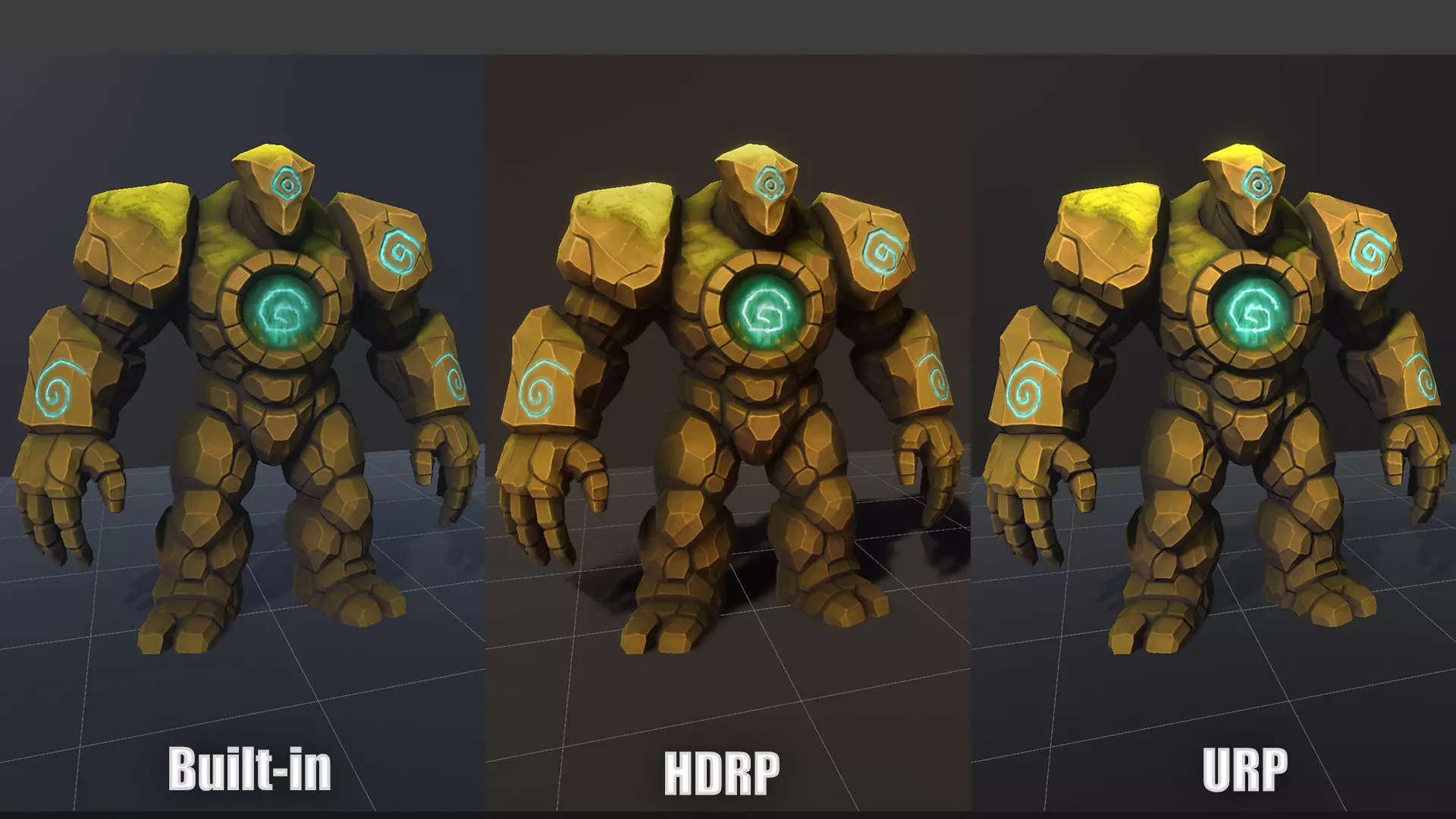 Golem Pack - Game ready characters Low-poly 3D model_48