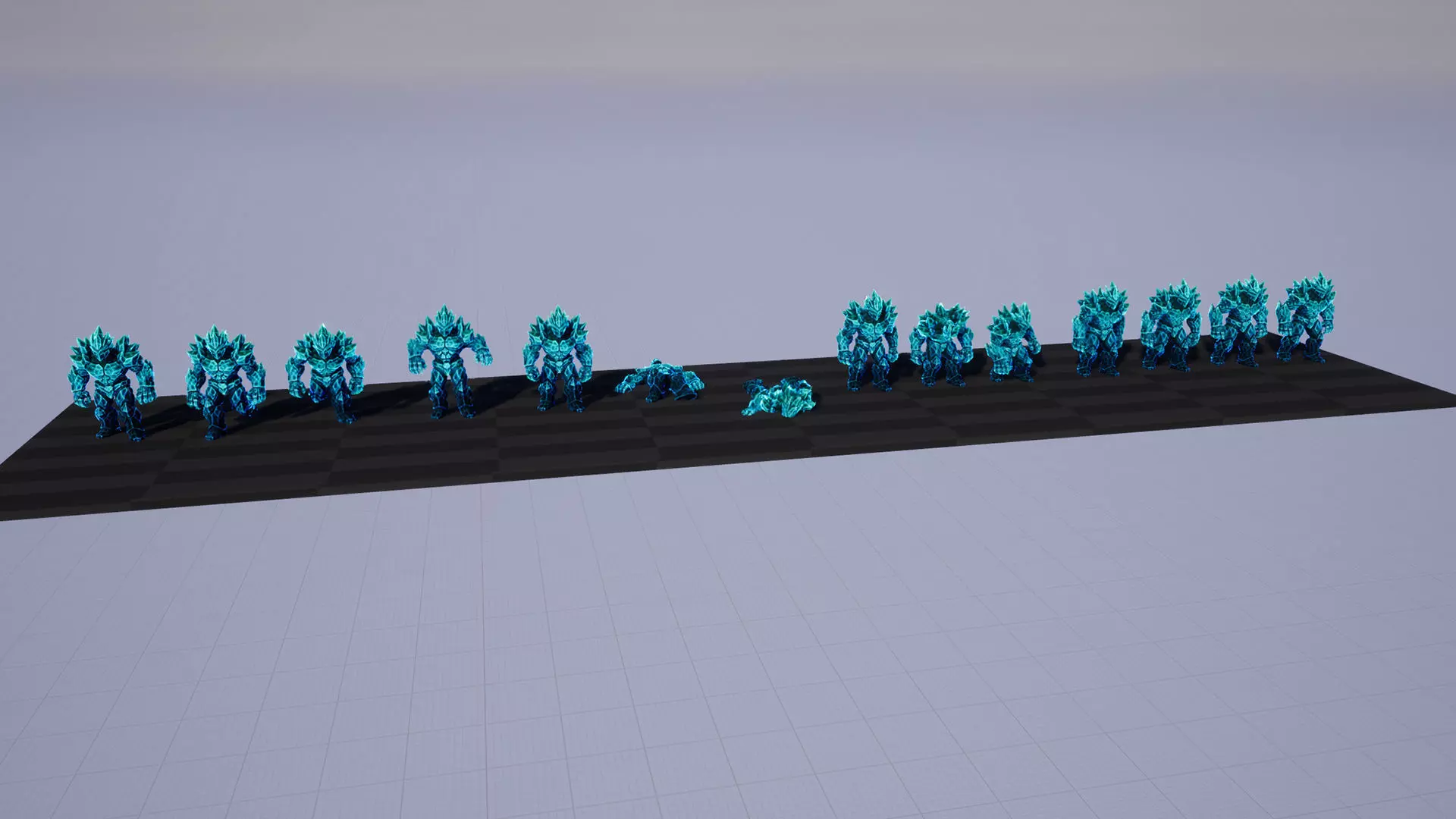 Golem Pack - Game ready characters Low-poly 3D model_13