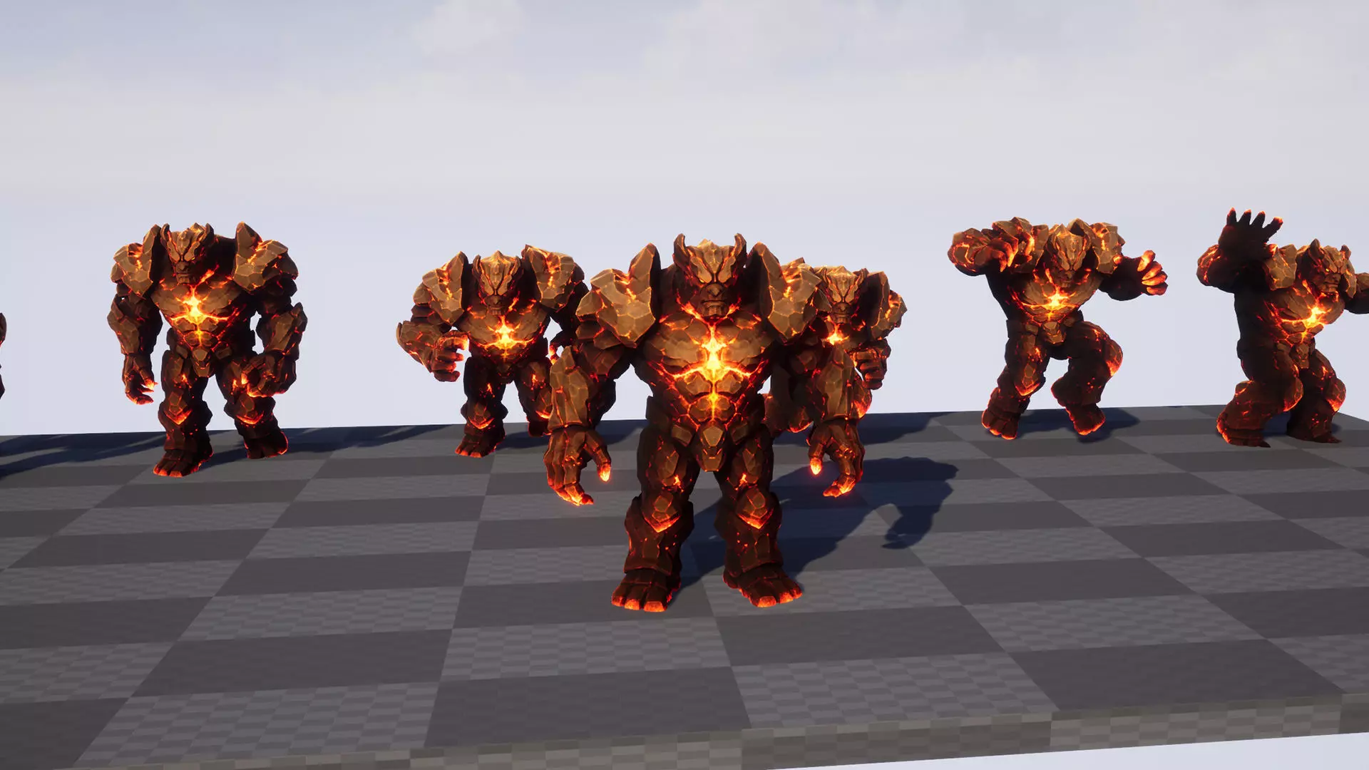 Golem Pack - Game ready characters Low-poly 3D model_34