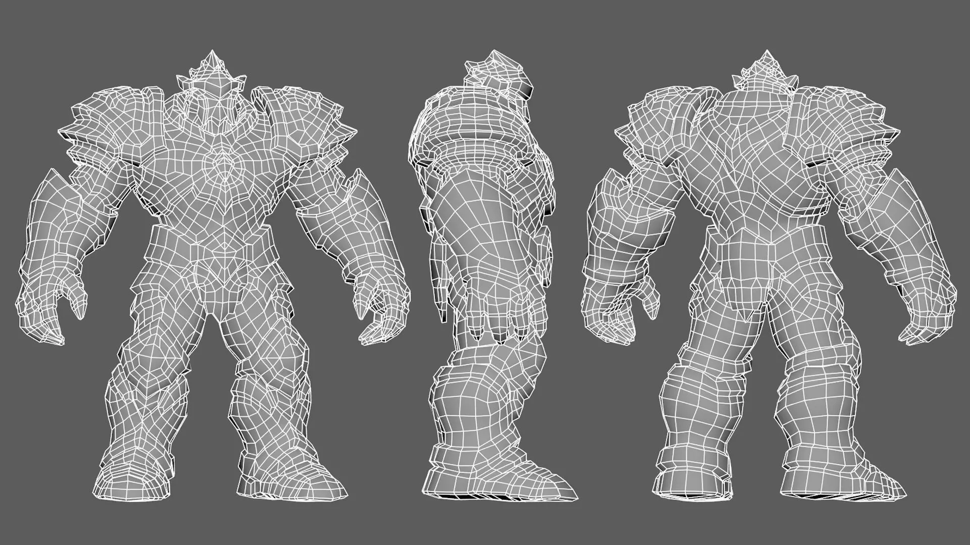 Golem Pack - Game ready characters Low-poly 3D model_25