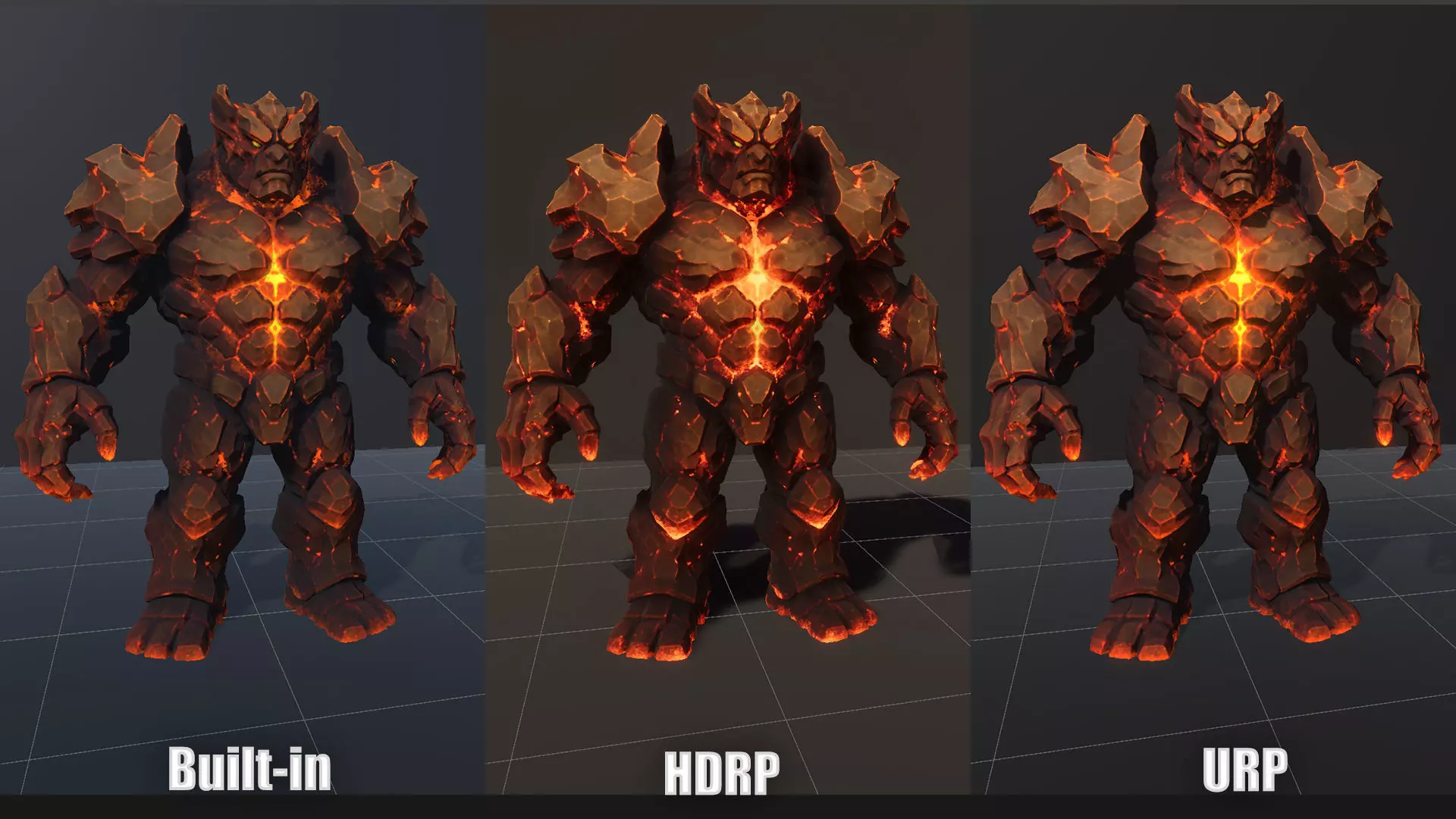 Golem Pack - Game ready characters Low-poly 3D model_35