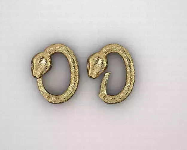 Snake Carabiner Clasp Unique Jewelry Necklaces Bracelets Lock 3D print model