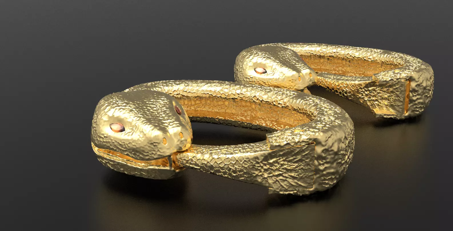 Snake Carabiner Clasp Unique Jewelry Necklaces Bracelets Lock 3D print model_1