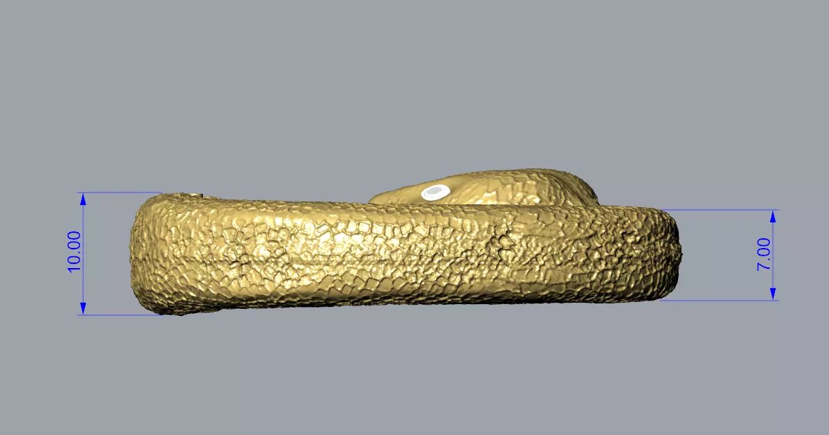 Snake Carabiner Clasp Unique Jewelry Necklaces Bracelets Lock 3D print model_3