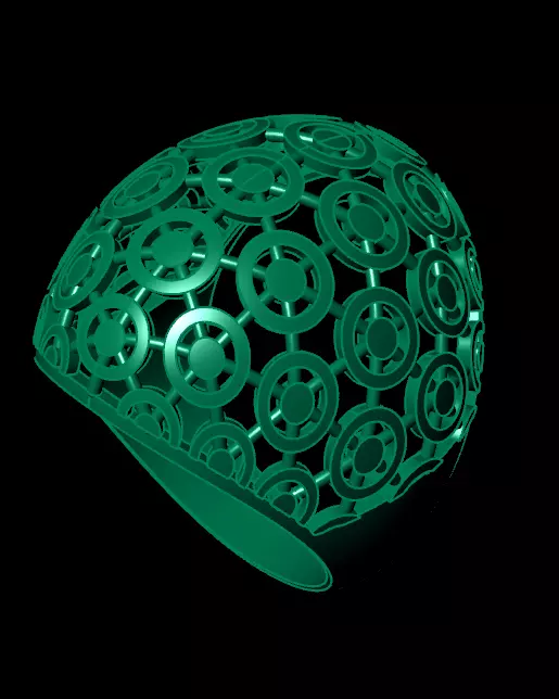 engrave fusion gold ring 3D print model