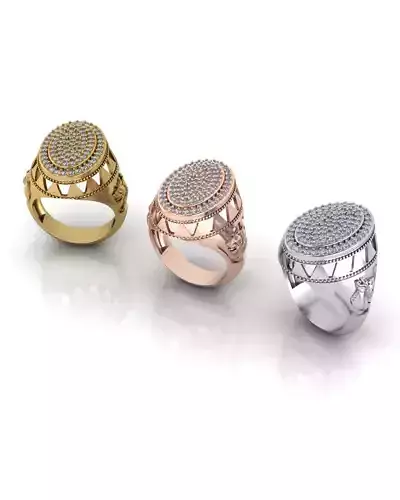 oval halo pave setting jewelry ring 