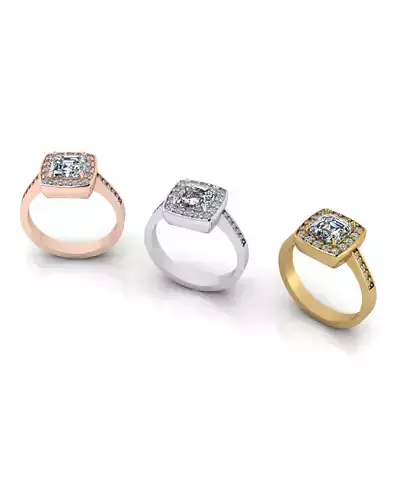 emerald halo jewelry ring 