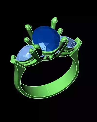 oval and pear engagement jewelry ring 