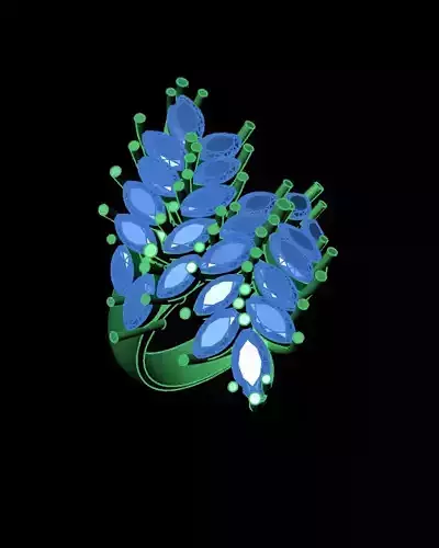 by pass marquise jewelry ring