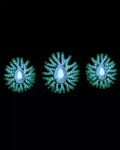 pear emerald jewelry pendant