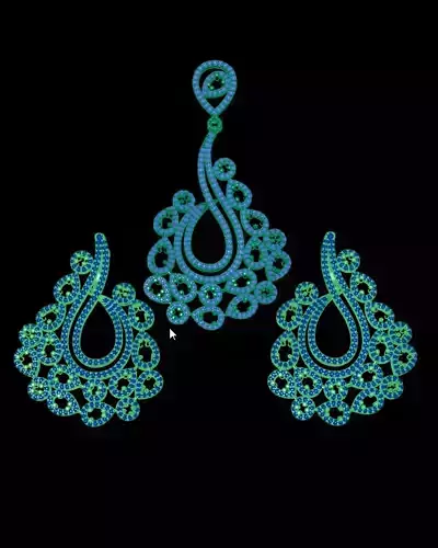 pendant and earring jewelry