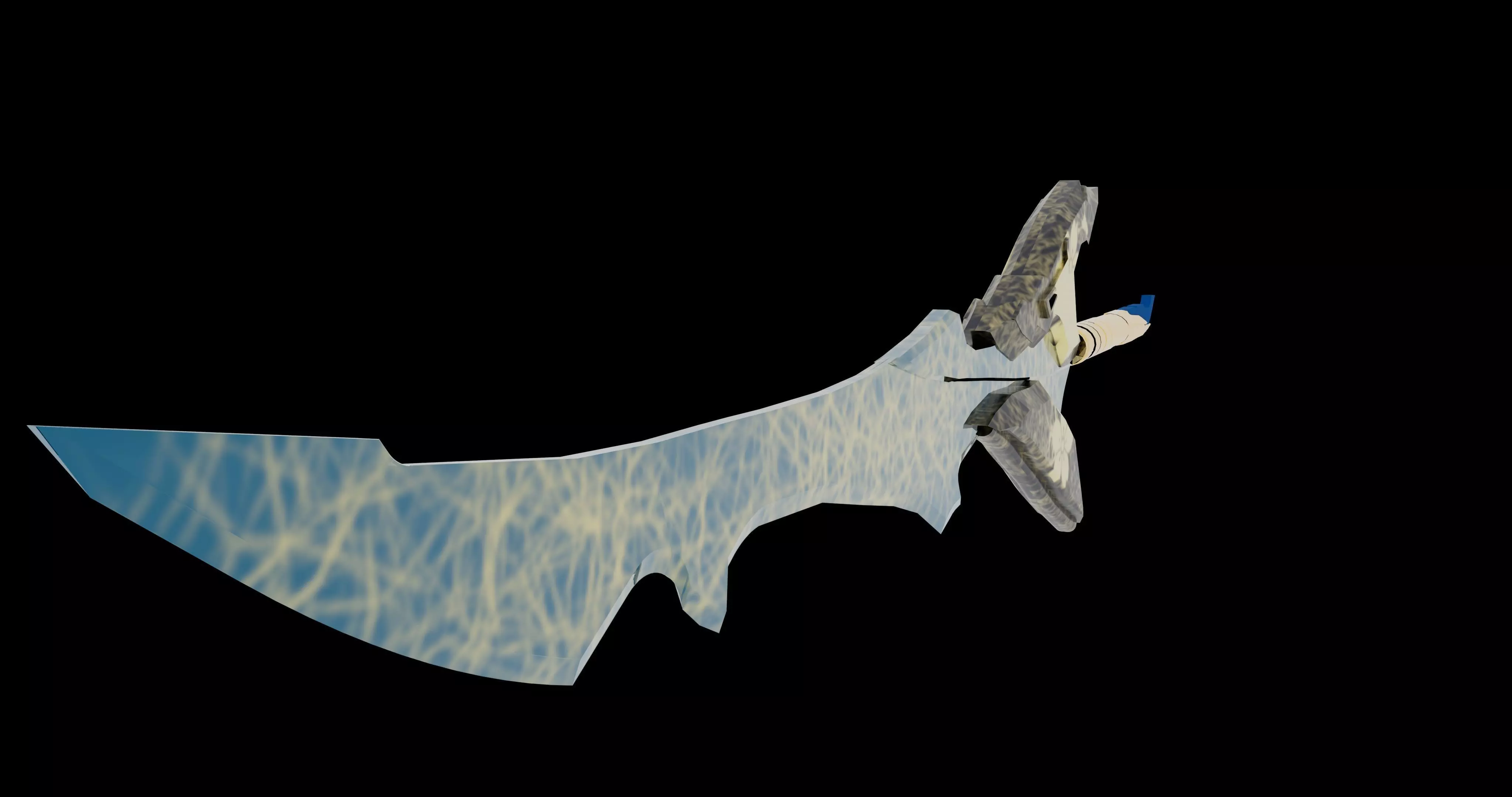 GOLDEN SWORD MODEL Low-poly 3D model_1