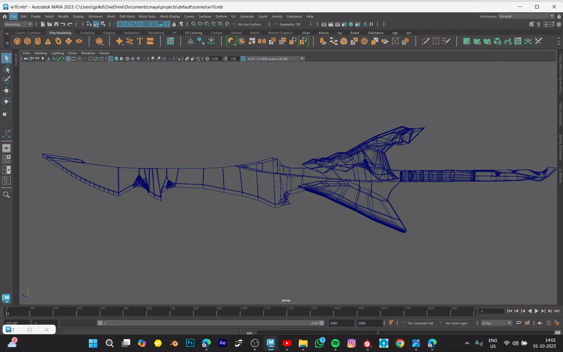 GOLDEN SWORD MODEL Low-poly 3D model_3