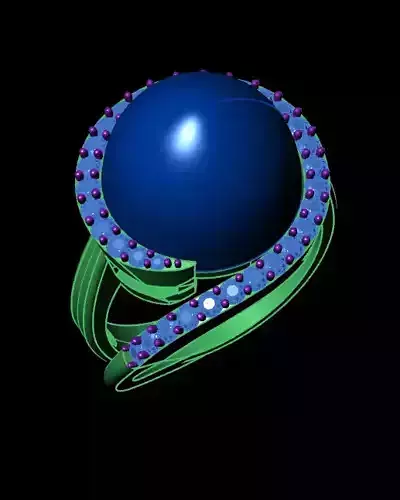 pearl halo jewelry ring