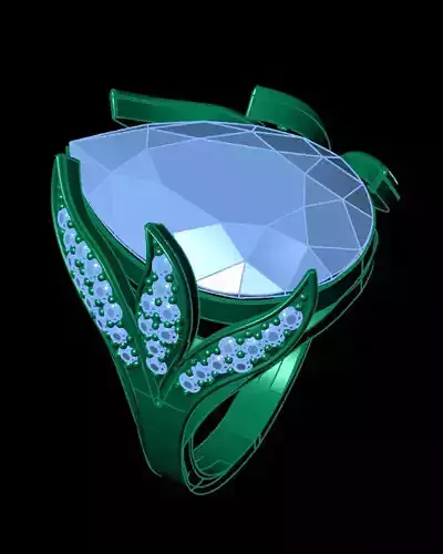 pear high jewelry ring luxury