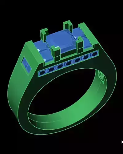emerald jewelry man ring