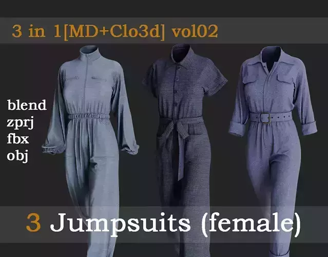 3 Jumpsuits vol02