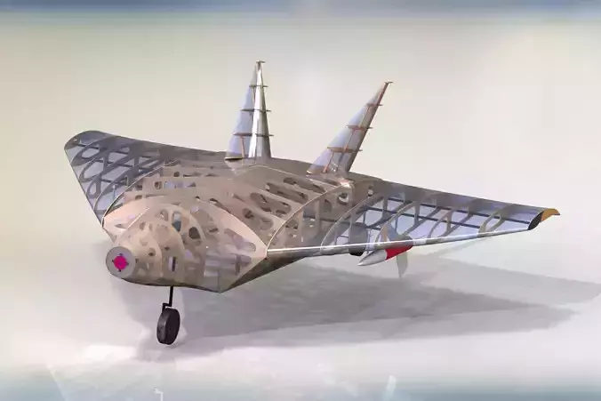 Flying-Wing Concept Jet AIAA DBF JSF Printable STL