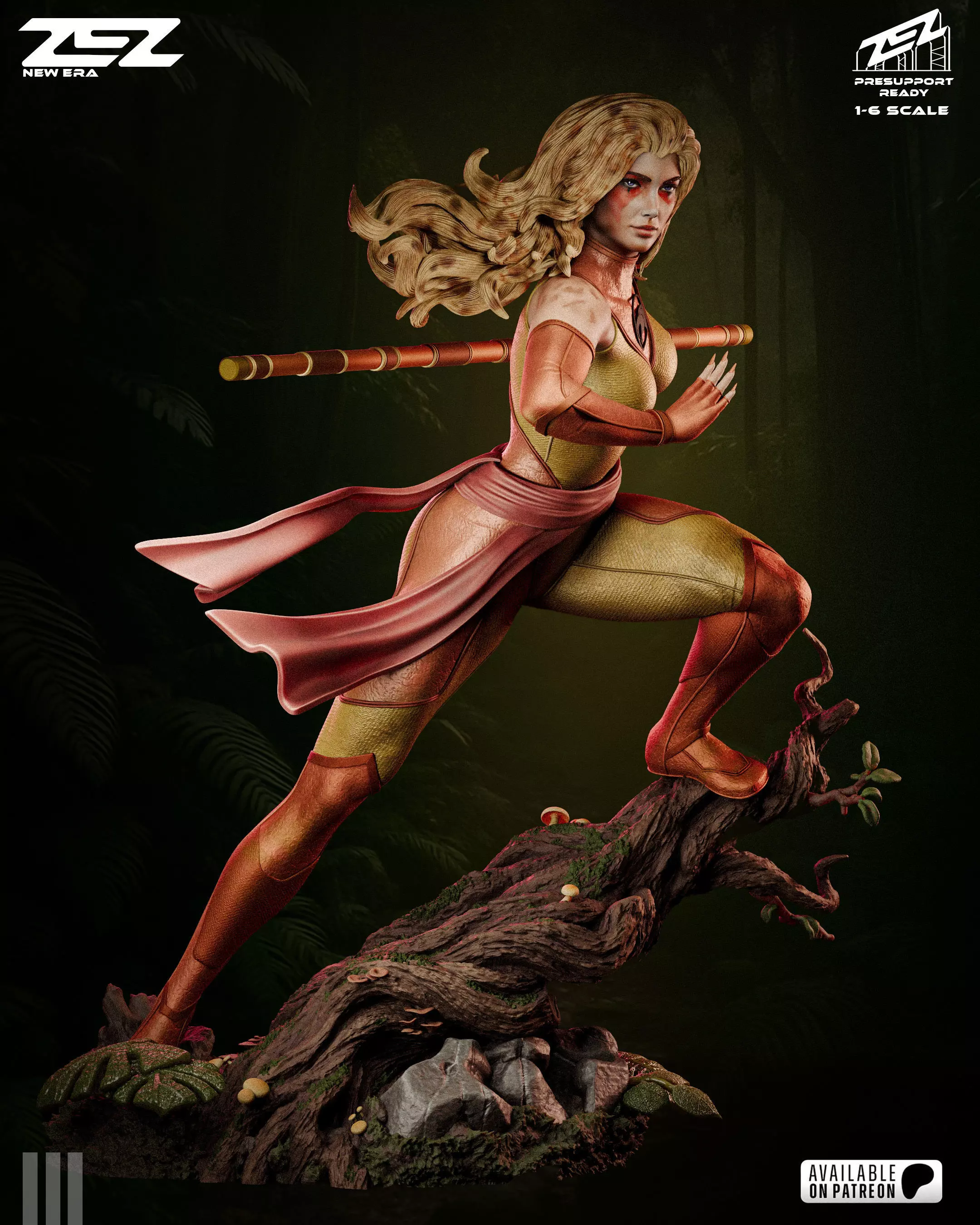 Cheetara 3D Digital STL File 3D print model_1