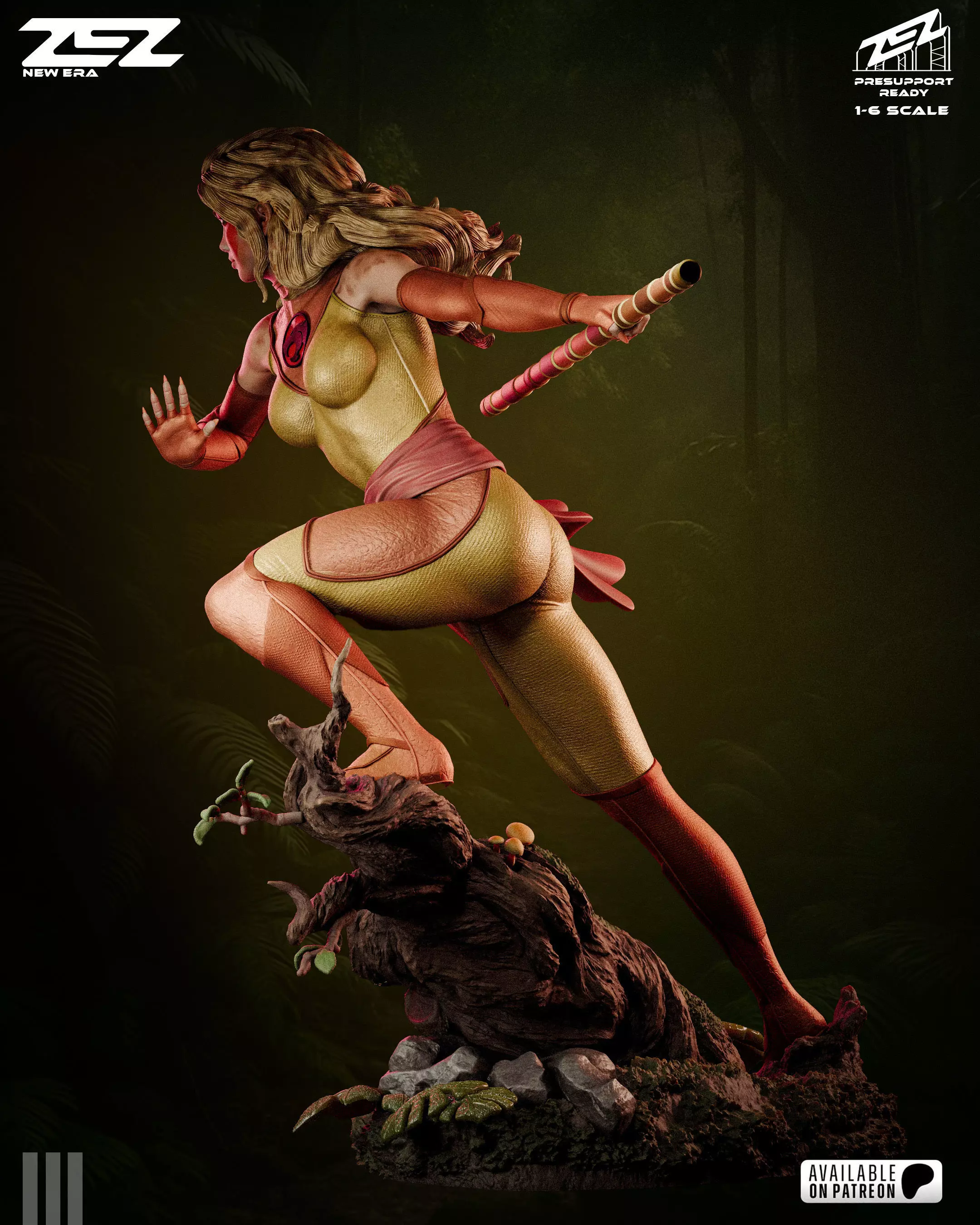 Cheetara 3D Digital STL File 3D print model_2