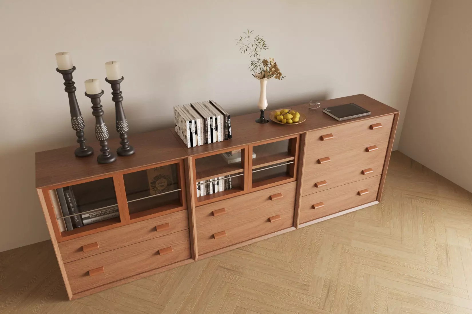 decorative cabinet 3D model_1