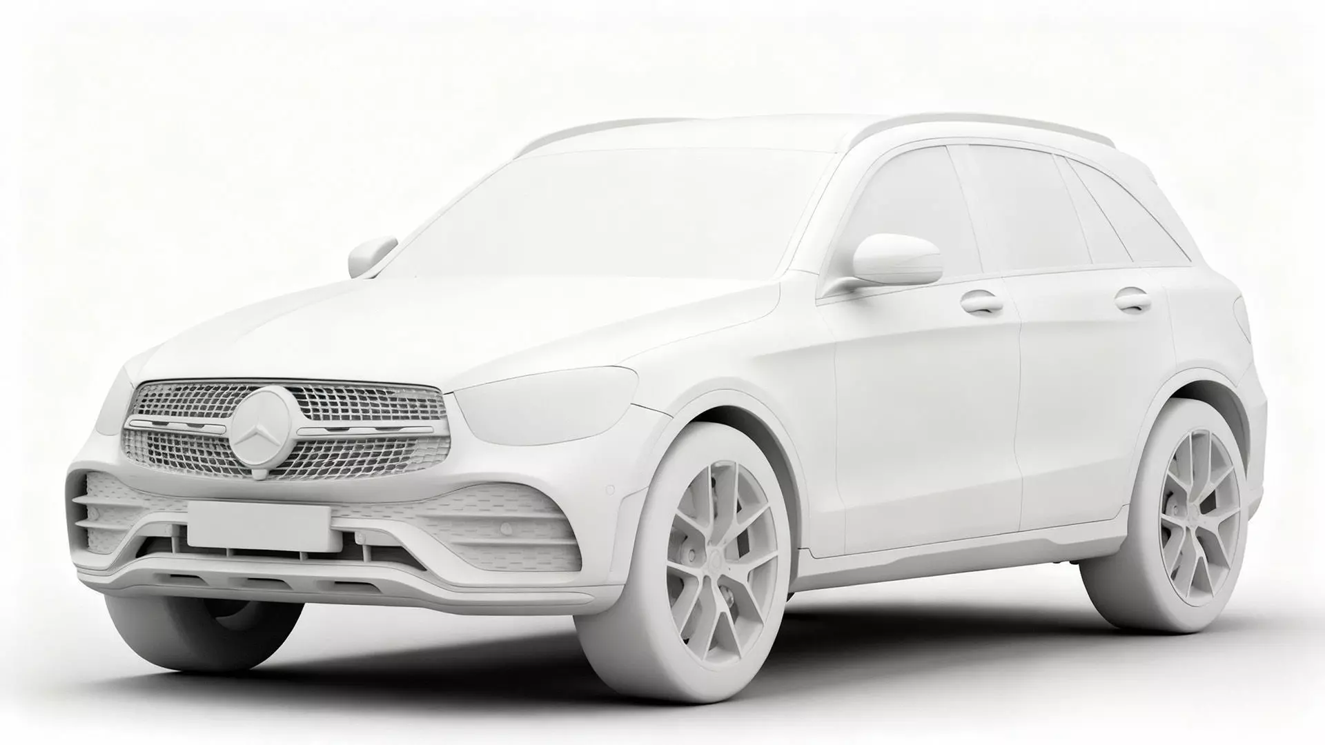 Mercedes Benz GLC High-Detail GLC-Class SUV 3D model_11