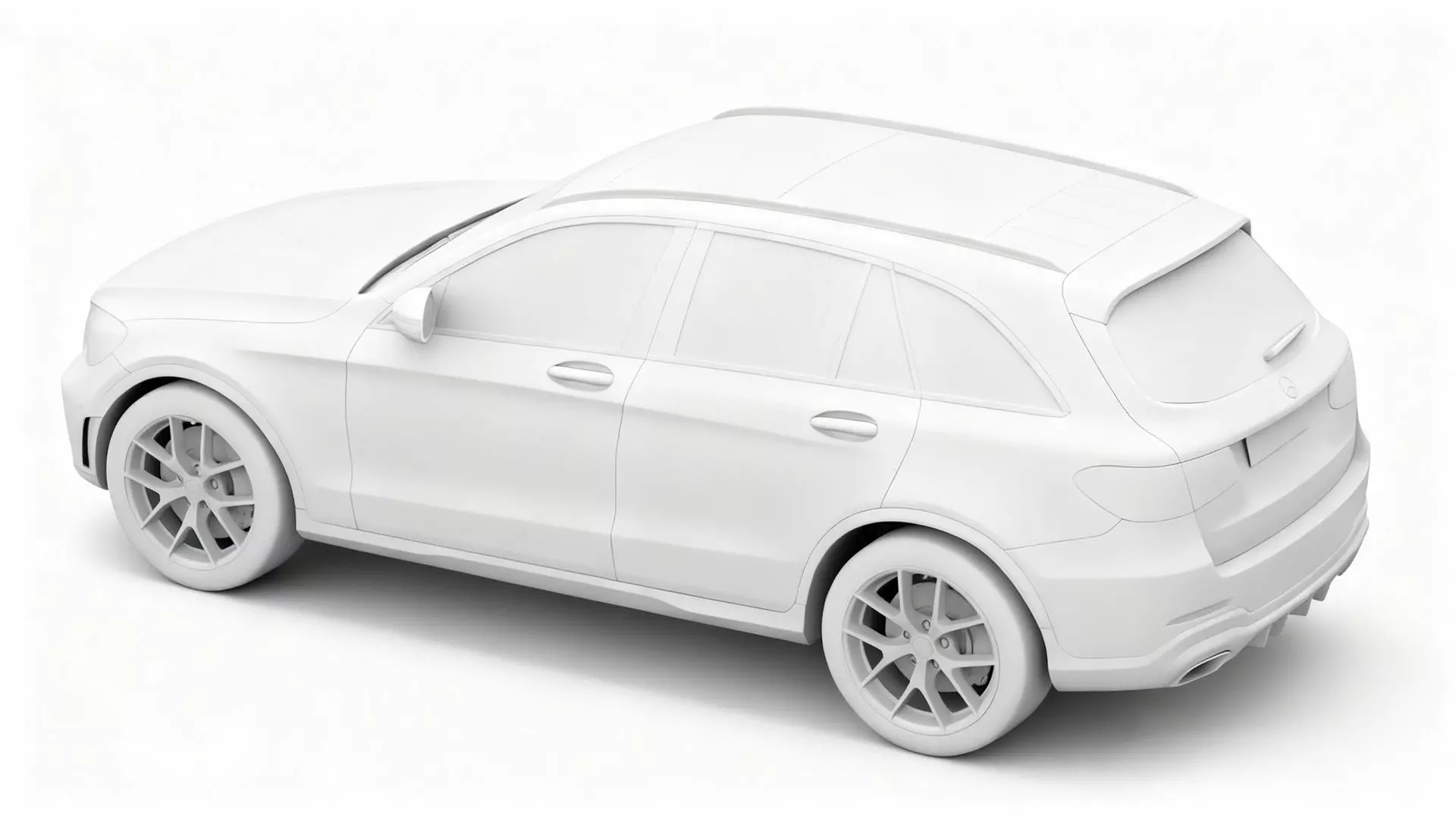 Mercedes Benz GLC High-Detail GLC-Class SUV 3D model_10