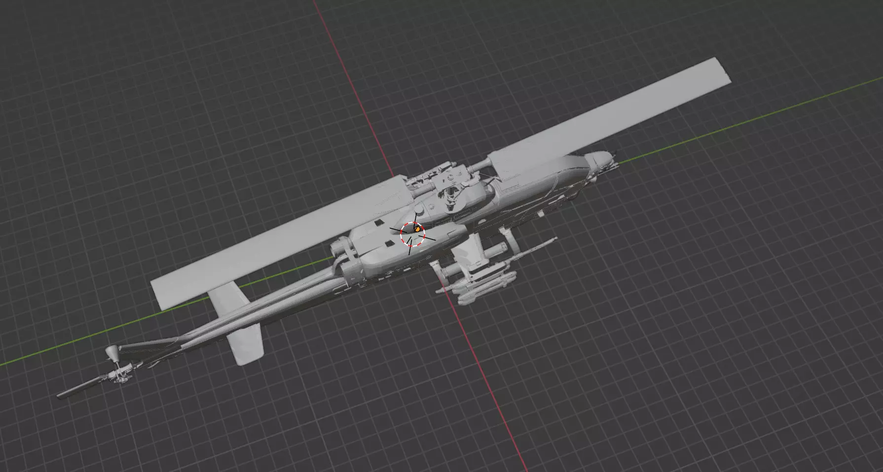 Bell AH-1 SuperCobra Printable Helicopter Model STL 3D print model_4