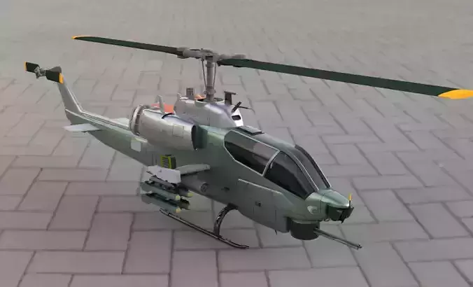 Bell AH-1 SuperCobra Printable Helicopter Model STL