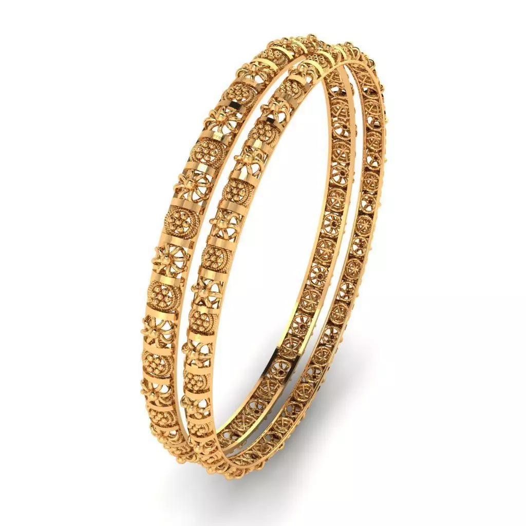 Traditional indian Bangle for Women 3D print model_0