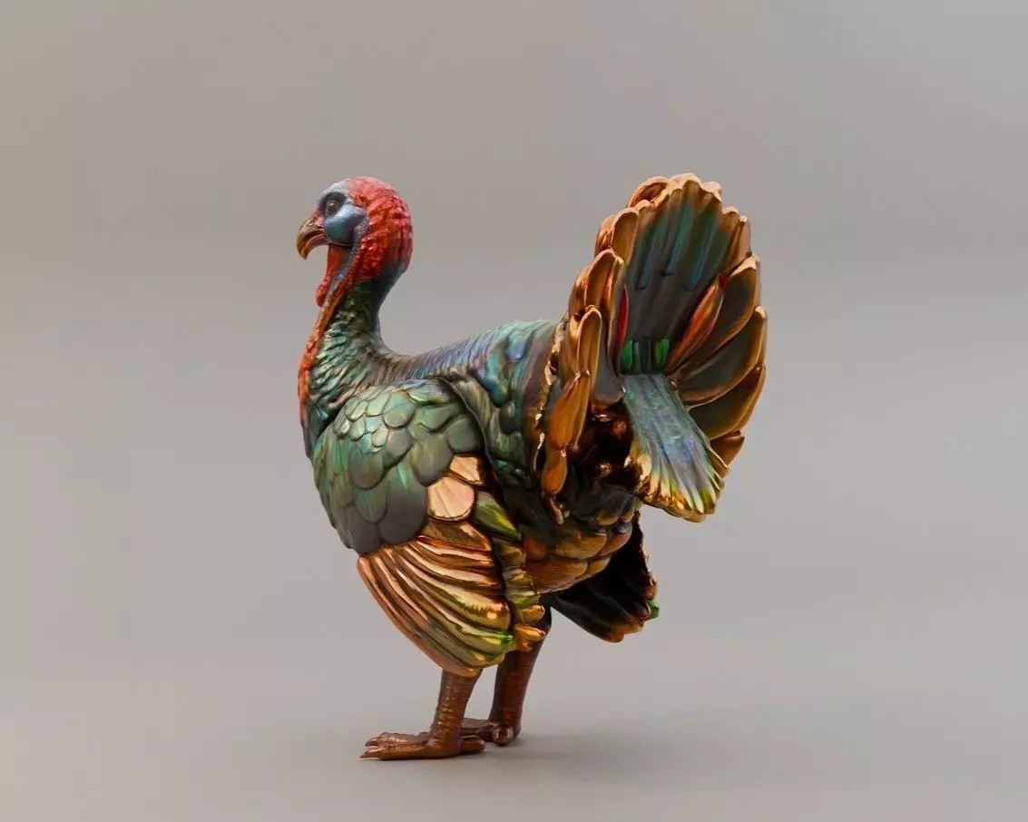 Turkey Miniature for Dollhouse and Dioramas  3D print model_9